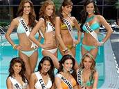 Miss Universe 2006 - latinskoamerické krásky pózují v plavkách