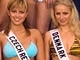 Renata Langmannová na souti Miss Universe (druhá z prava v dolní ad)
