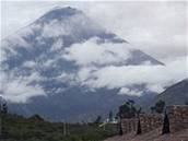 sopka Tungurahua v Ekvádoru