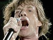 Frontman Rolling Stones Mick Jagger na koncert v Milán.