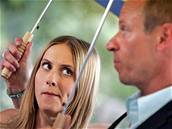 Natá�ení filmu Bestiá� - Danica Jur�ová a Karel Roden