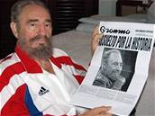 Jeden z prvních snímk Fidela Castra po operaci