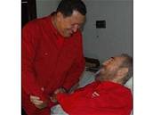 Venezuelský prezident Chávez pijel navtívit pítele Fidela Castra