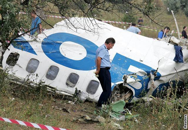 Tupolev spolenosti Pulkovo Airlines se zítil poblí Doncku. Ilustraní foto.