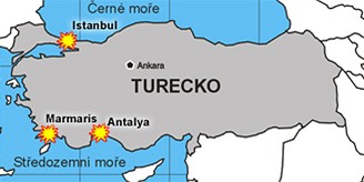 Srie vbuch zashla Turecko