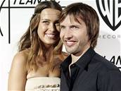 esk topmodelka Petra Nmcov a jej ptel, britsk zpvk James Blunt