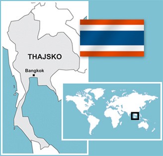 mapka - Thajsko