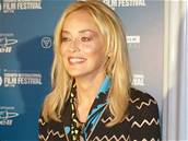 Sharon Stone - tisková konference k filmu Bobby 
