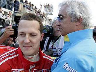Velká cena Brazílie: M. Schumacher a Briatore