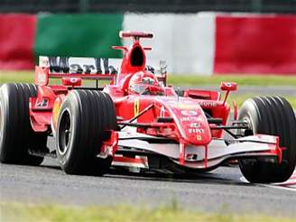 Michael Schumacher s vozem Ferrari