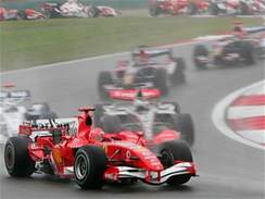 Michael Schumacher s vozem Ferrari