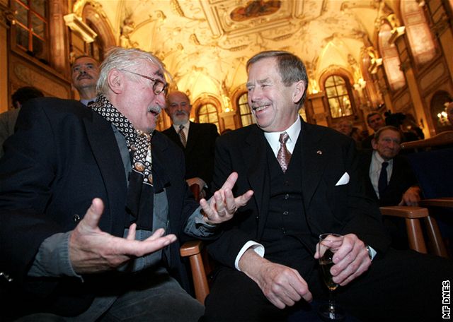 Václav Havel a Pavel Landovský