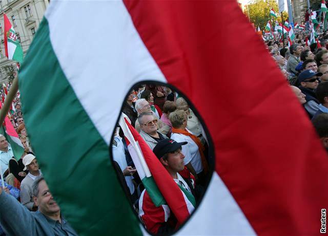 Demonstrace v Budapeti