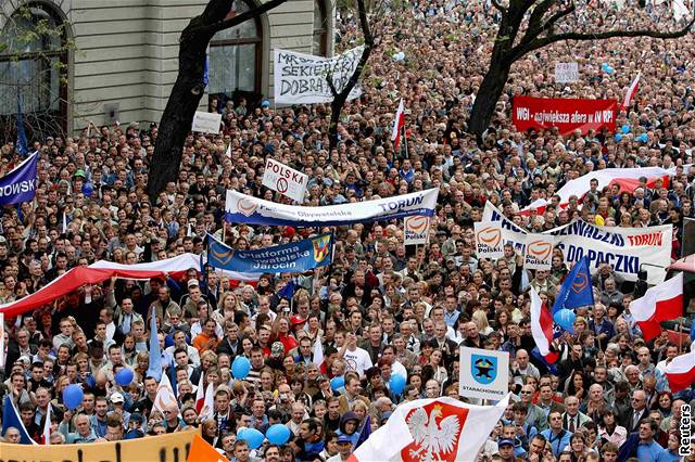 Demonstrace v Polsku (Obanská platforma)