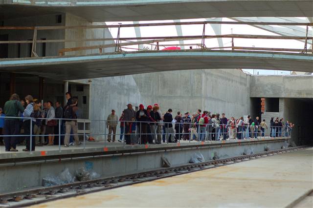 Návtvníci mohli nahlédnout do prostor rozestavné stanice metra C Stíkov
