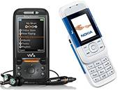 Nokia 5200 a Sony Ericsson W850i