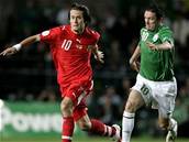 Tomá� Rosický a Robbie Keane