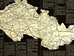 Trasa velké železniční výpravy Rudolfa Křesťana v roce 1978
