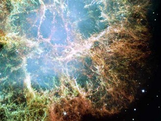 Velk Hubbleova mozaika Krab mlhoviny