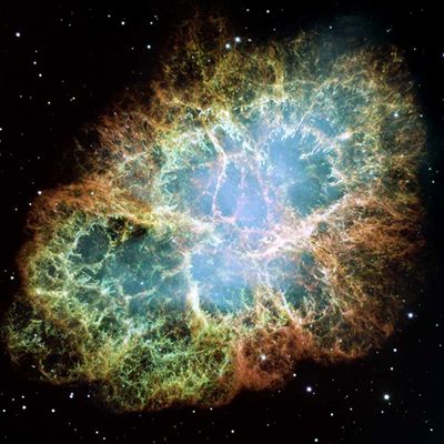 Velk Hubbleova mozaika Krab mlhoviny
