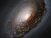 Prachový pás kolem jádra "Galaxie erné oko"