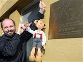 Odhalení Pam�tní desky Divadla S+H