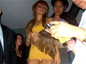 Nicole Richie na veírku v klubu  Area v Hollywoodu 