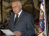 Prezident Klaus oproti oekávání neekl, koho poví jednáním o nové vlád
