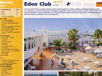 Nabdka v katalogu Exim Tours - hotel Eden Club