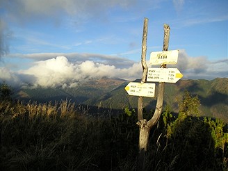 Na vrcholu Baby (1617 m) nad Vajskovskou dolinou