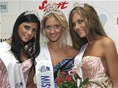 Miss Europesport 2006 - vítzka Jana oíková (uprosted) a první vicemiss Lilian Sarah Fischerovou (vlevo) a drohou vicemiss Denisou Chalupovou
