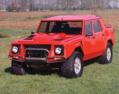 Pedchdce chystaného lamba do terénu: Lamborghini LM-002