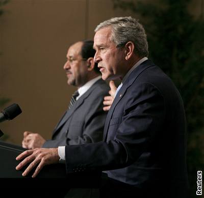 Bush bude chtít víc voják pro Irák. Málikí mu za to slibuje rovný pístup k íitm a sunnitm