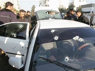 Auto po atenttu v Gaze