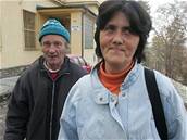 Jaroslav a Emilie Wallovi u okresního soudu v Táboe