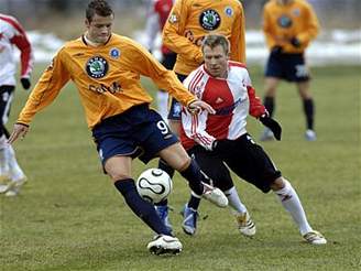 Mladá Boleslav - Slavia, Milan Kopic (vlevo) a Stanislav Vlek