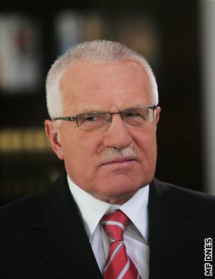 Václav Klaus pi novoroním projevu