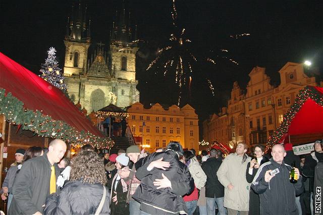 Oslavy Silvestra v centru Prahy