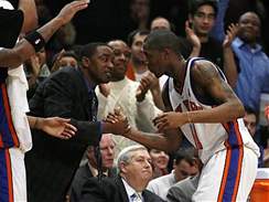 New Yorku Knicks, Jamal Crawford (vpravo) a Isiah Thomas