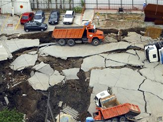 Propadl zem v Sao Paulu