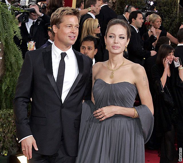 Zlaté globy - Brad Pitt a Angelina Jolie