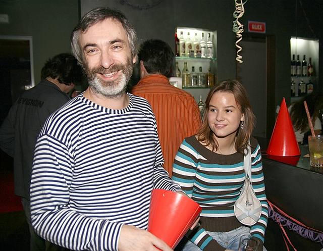 Petr Vacek a Patricie Solaíková na party seriálu Ulice