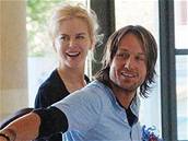 Keith Urban dostal na chvíli z léebny propustku a ást svátk strávil se svou manelkou Nicol Kidmanovou, 26. prosince 2006 