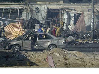 Bombov tok v centru Bagddu