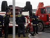 Havárie hasiského speciálu v Plzni