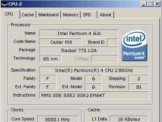 Vlastnosti přetaktovaného procesoru Intel Pentium 4
