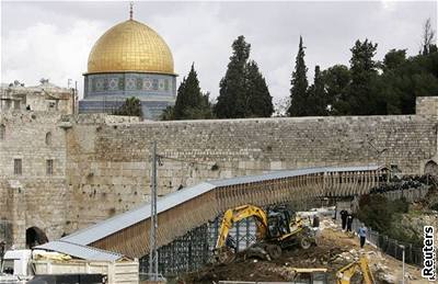 Rekonstrukní práce v jeruzalémském starém mst