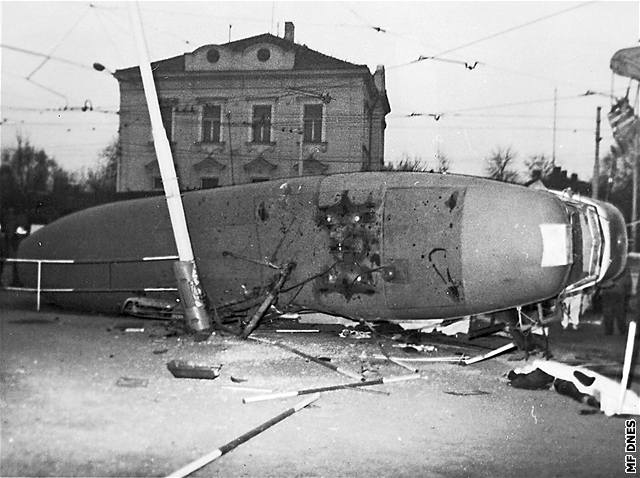 Nehoda tramvaje 17. února 1982 na pejcharu.
