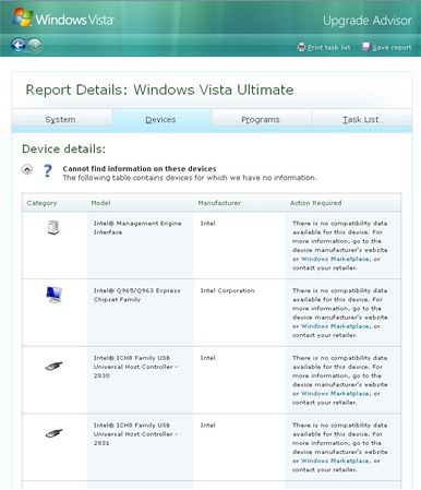 Windows Vista Advisor