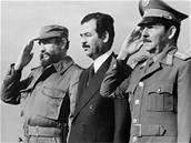Fidel Castro se Saddámem Husajnem